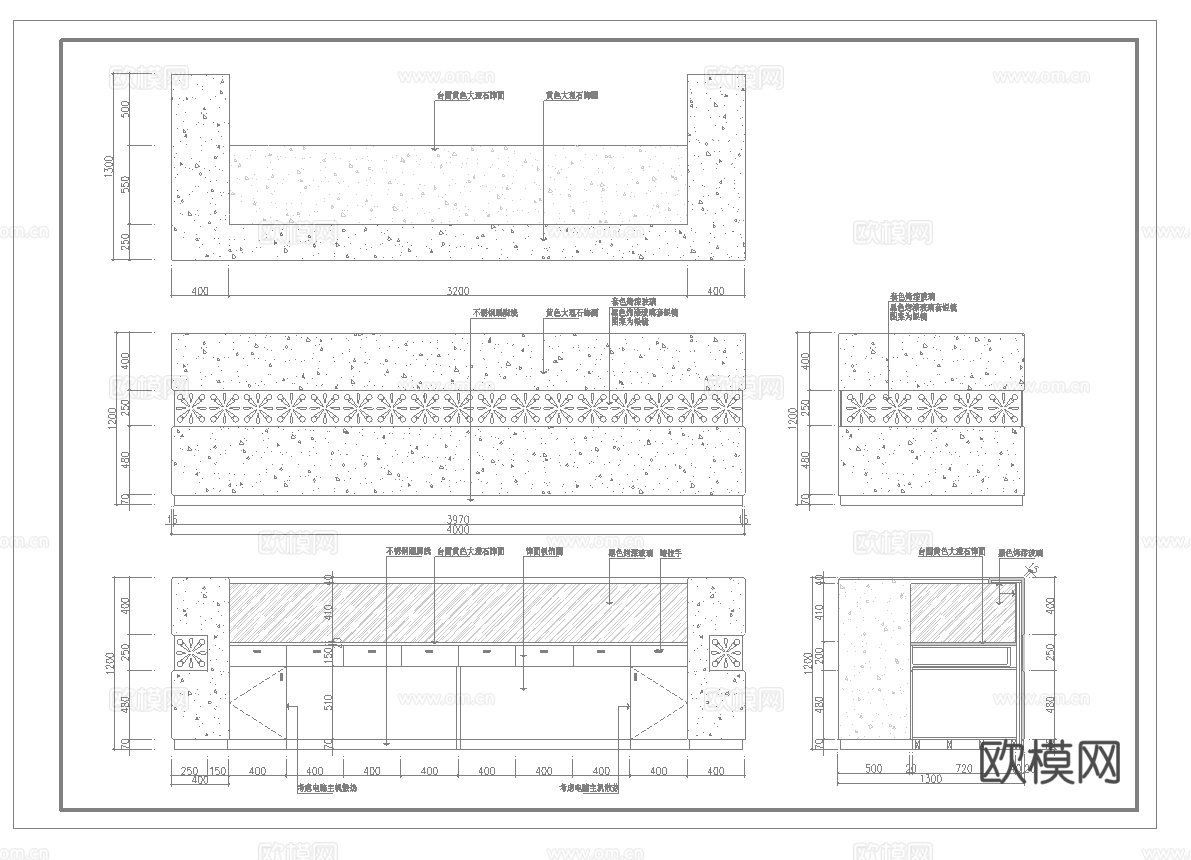 最新2套全套 酒吧 KTV 施工图 效果图合集cad施工图