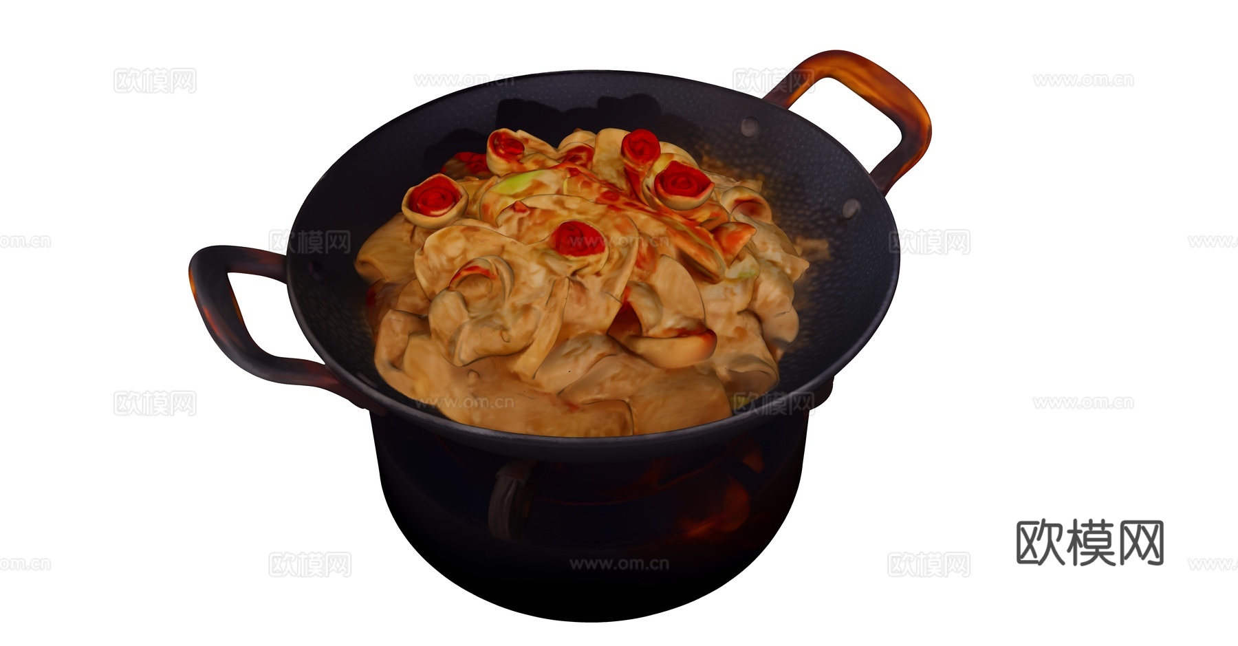 铁锅烩菜su模型