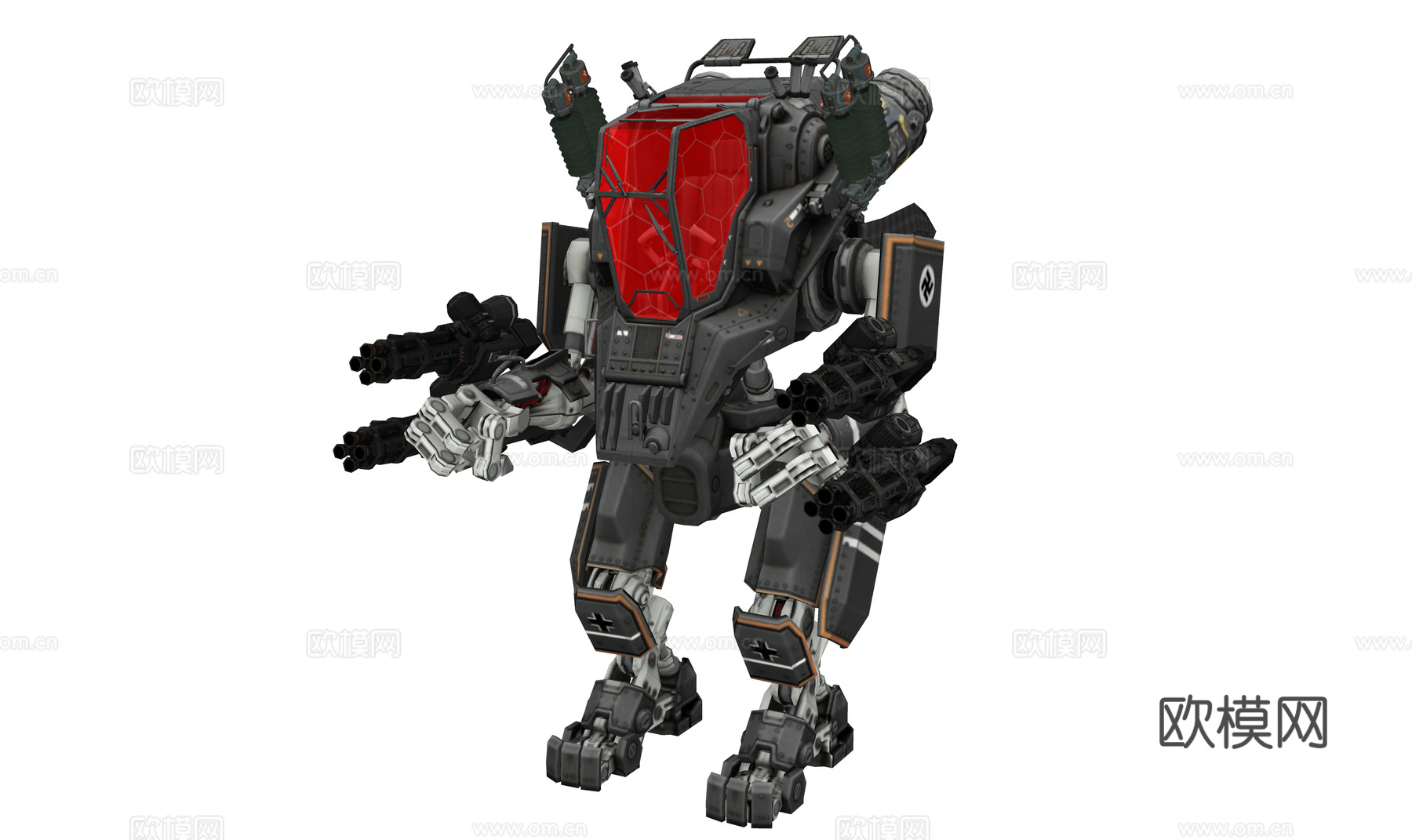 科技感战斗机器人 机甲 武器 战斗装甲su模型