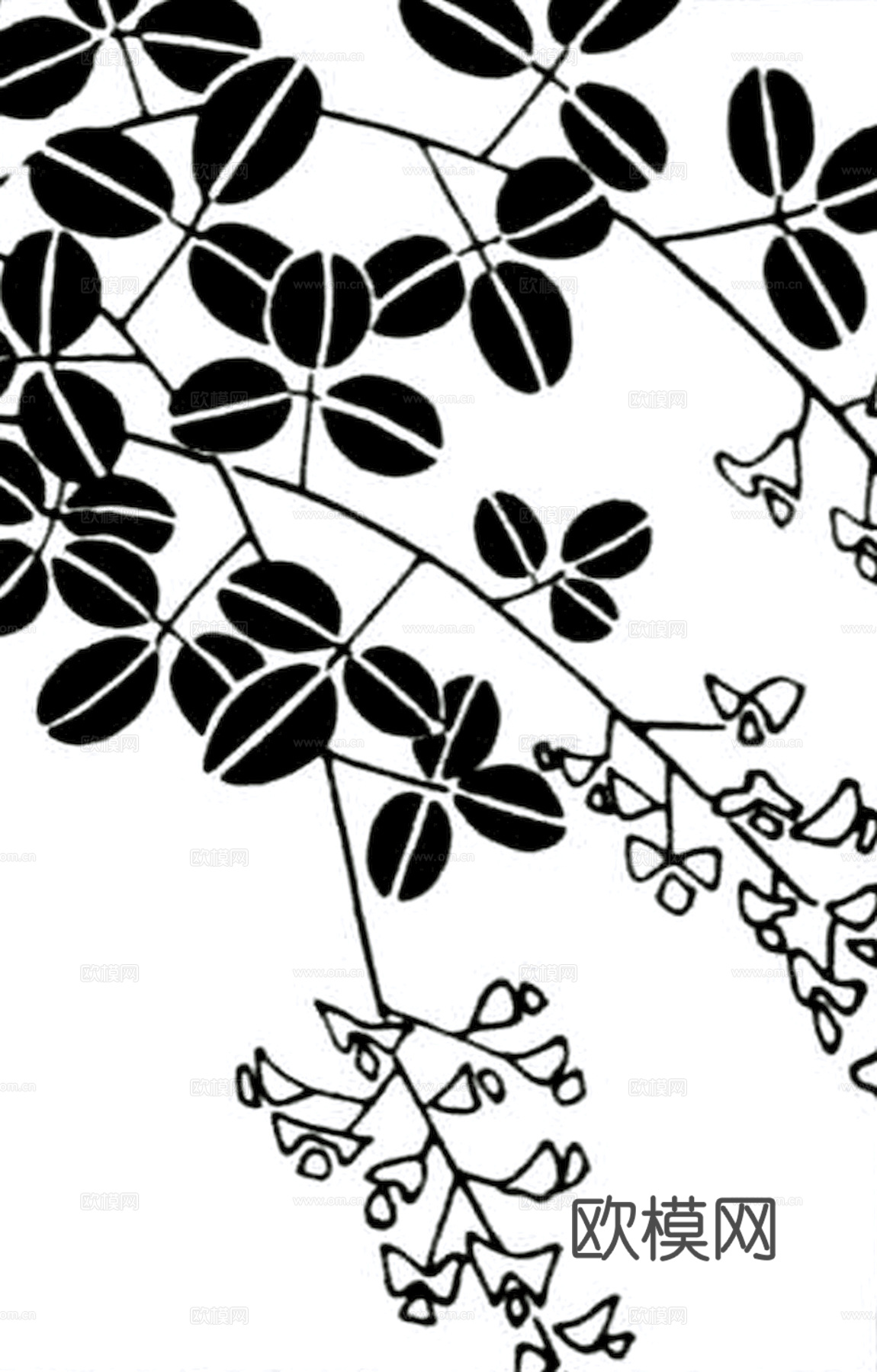 黑白凹凸 高光遮罩 通道 花纹纹理 装饰线条 纹理 墙绘图案下载