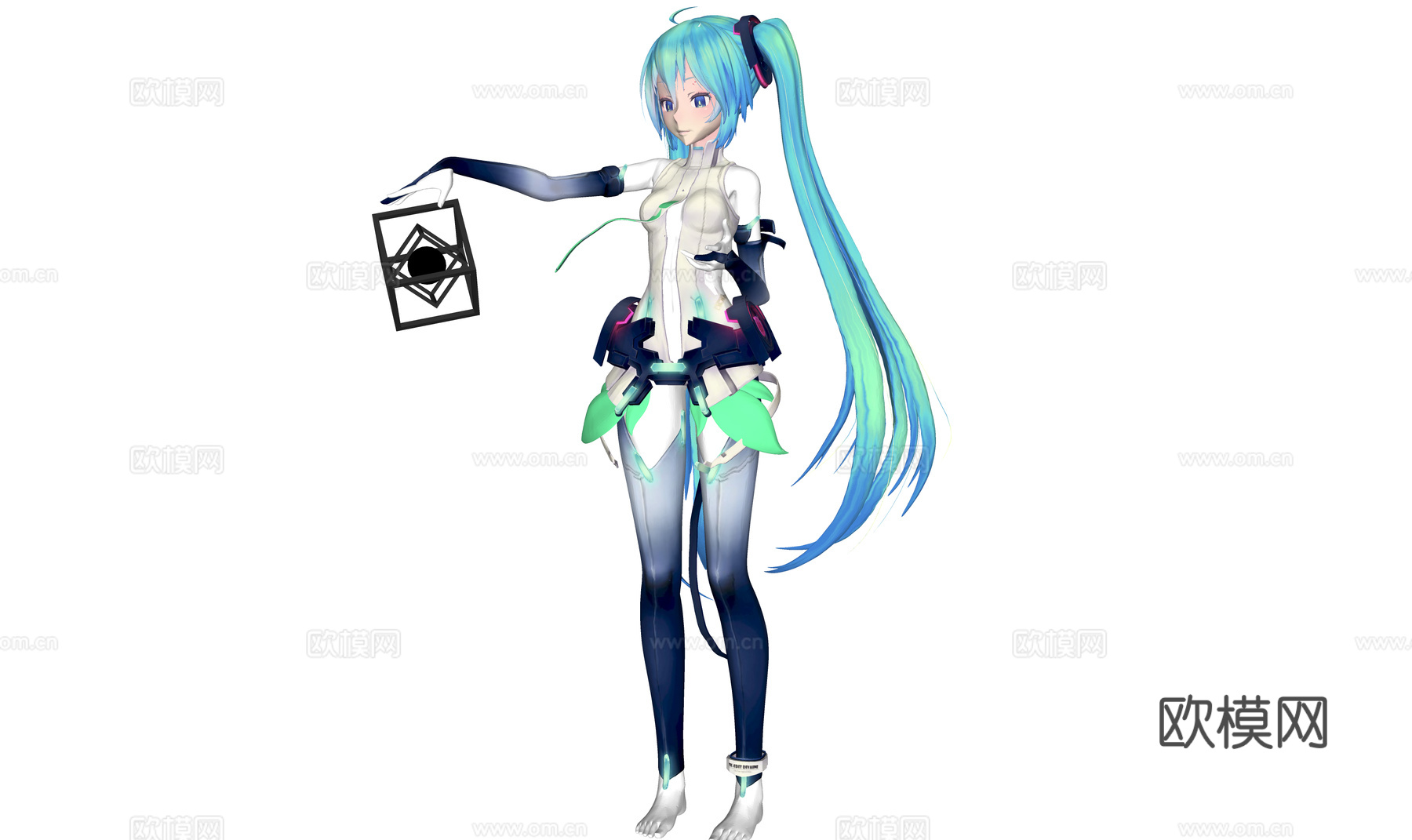 现代二次元人物 洛天依 动漫人物 动漫角色su模型