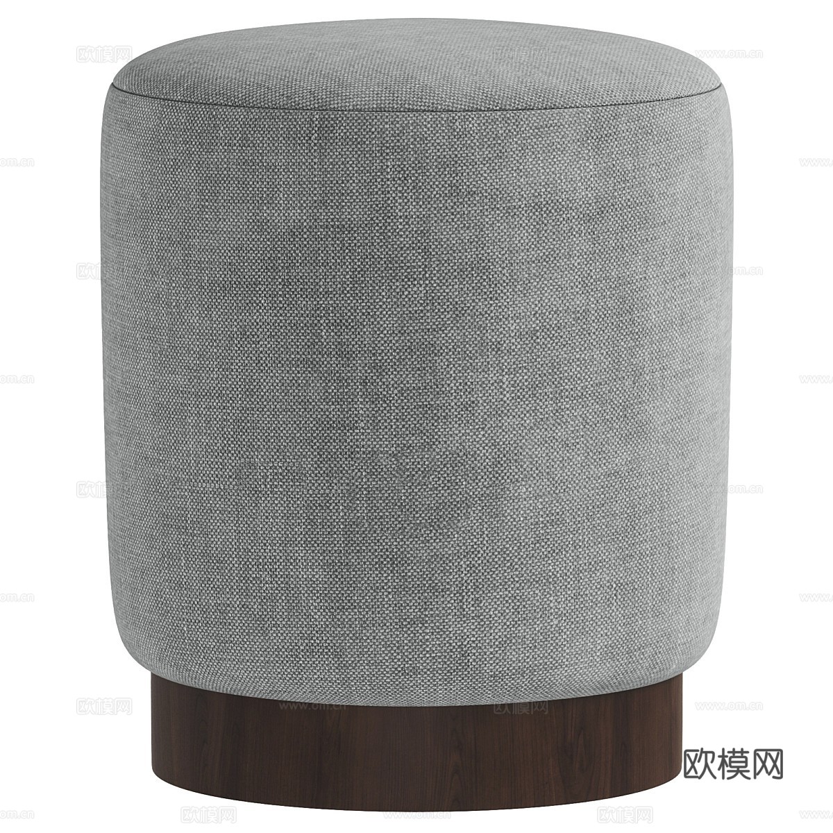 新中式布艺圆凳3d模型下载（渲染图6）