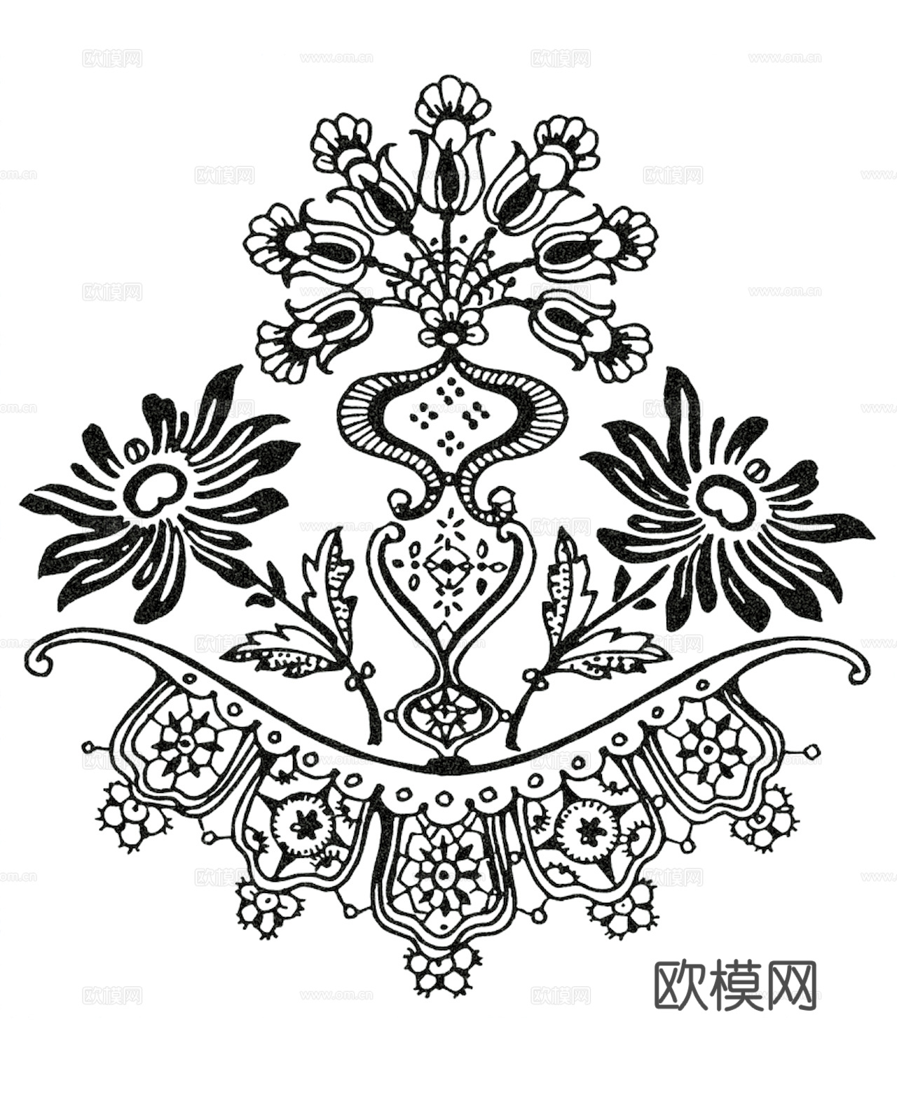 黑白凹凸 高光遮罩 通道 花纹纹理 装饰线条 纹理 墙绘图案下载