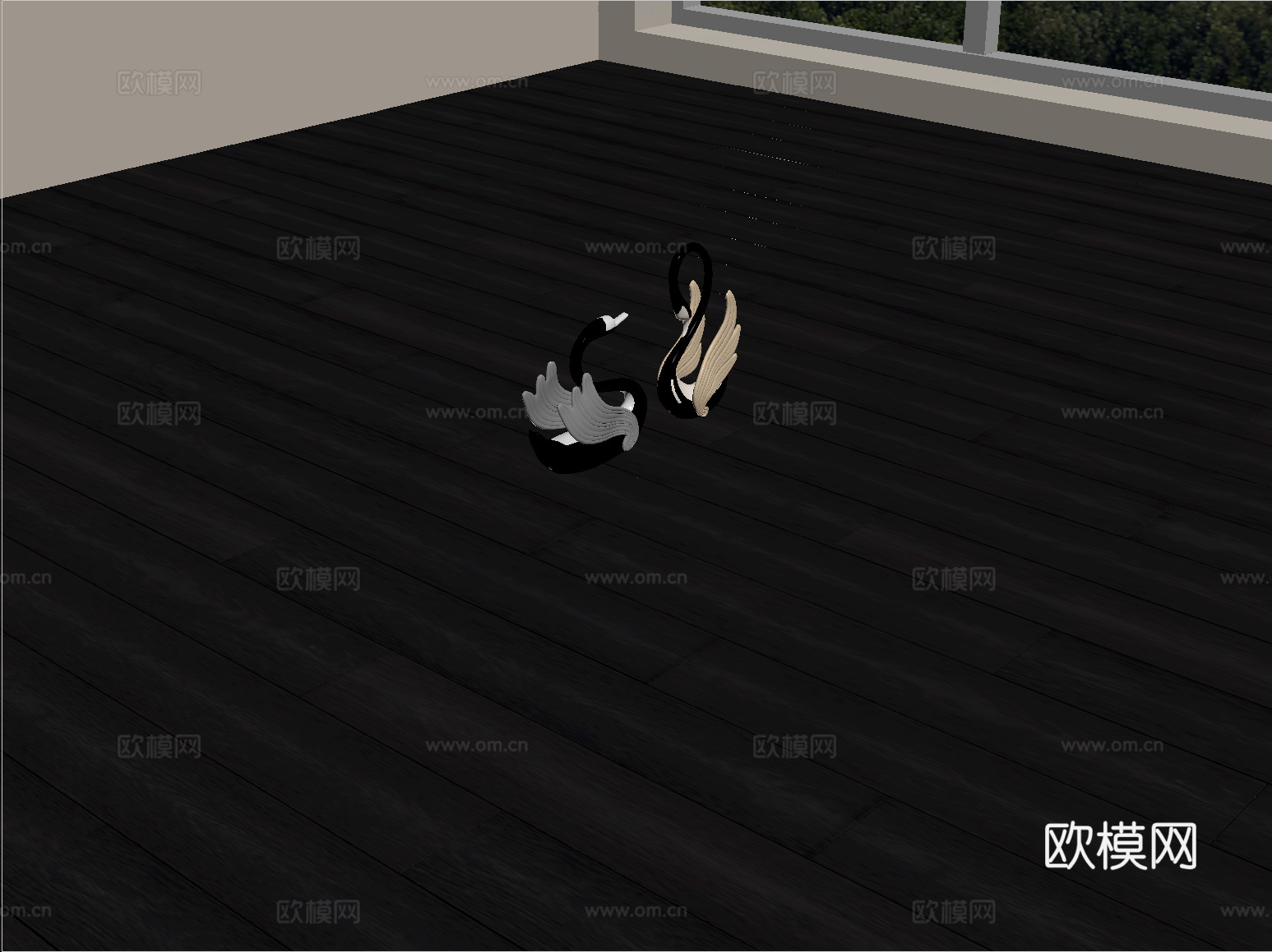 现代地板 实木地板 拼花地板su模型