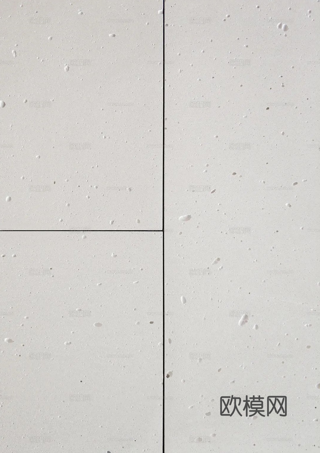 白色分缝洞石石材贴图