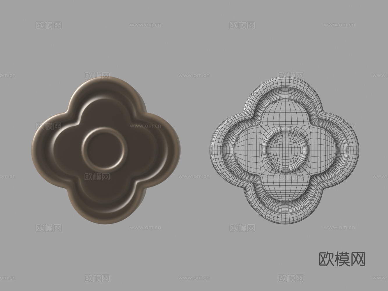 欧式构件雕花3d模型下载