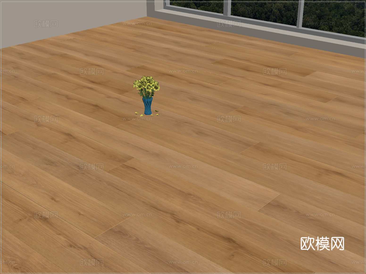 现代地板 实木地板 拼花地板su模型