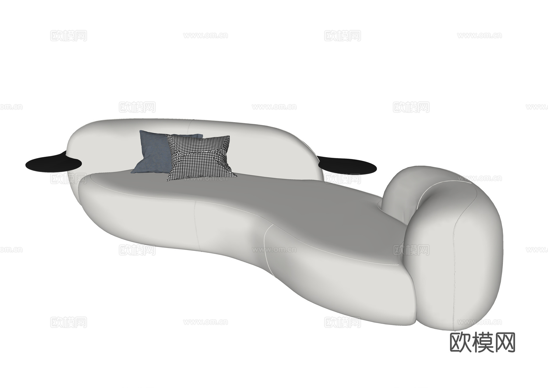 现代异性沙发 休闲沙发su模型