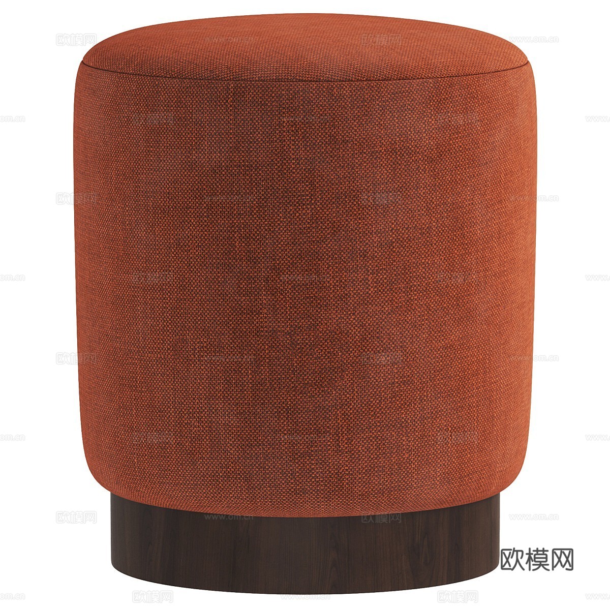 新中式布艺圆凳3d模型下载（渲染图5）