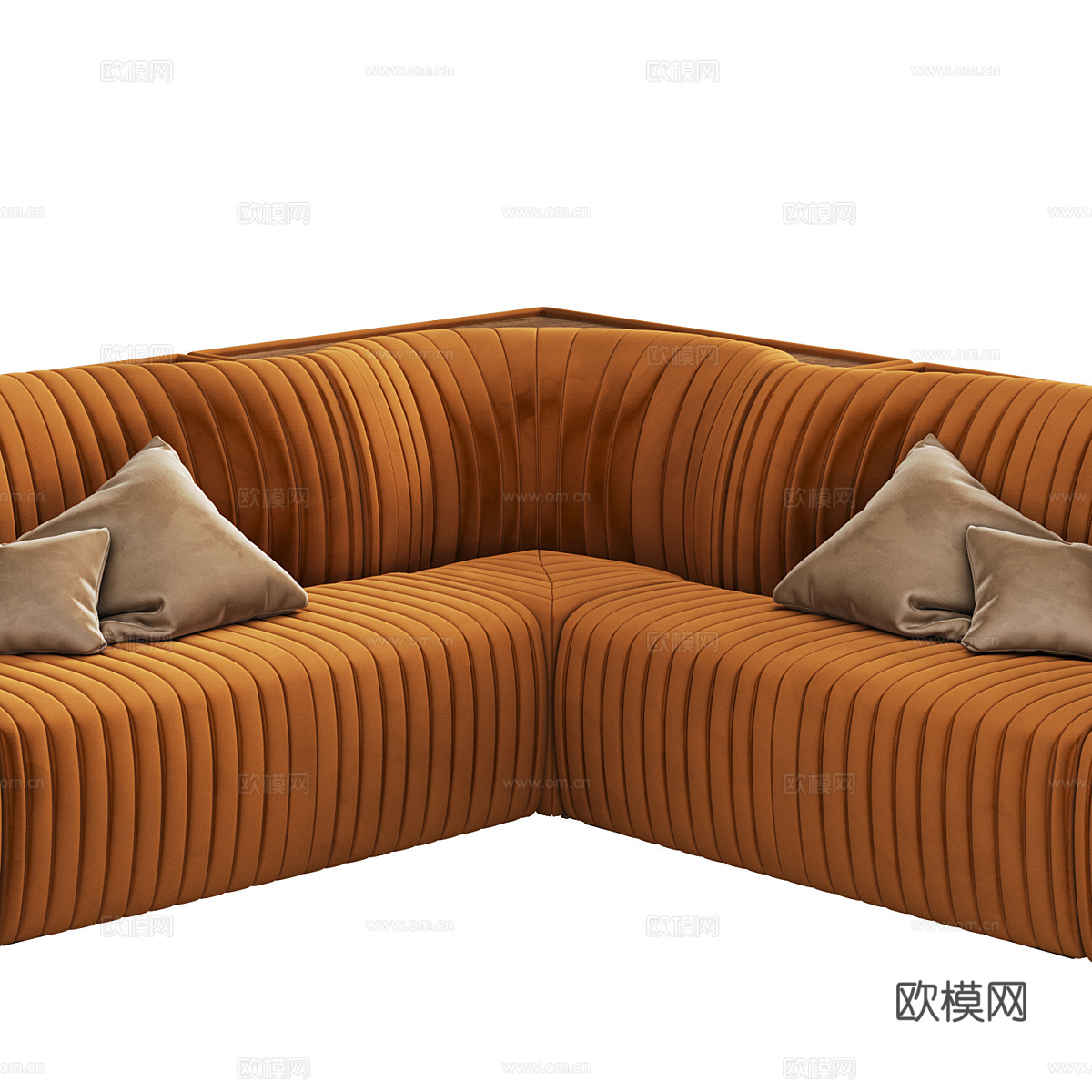 现代 Hamish 模块化转角沙发3d模型下载（渲染图4）