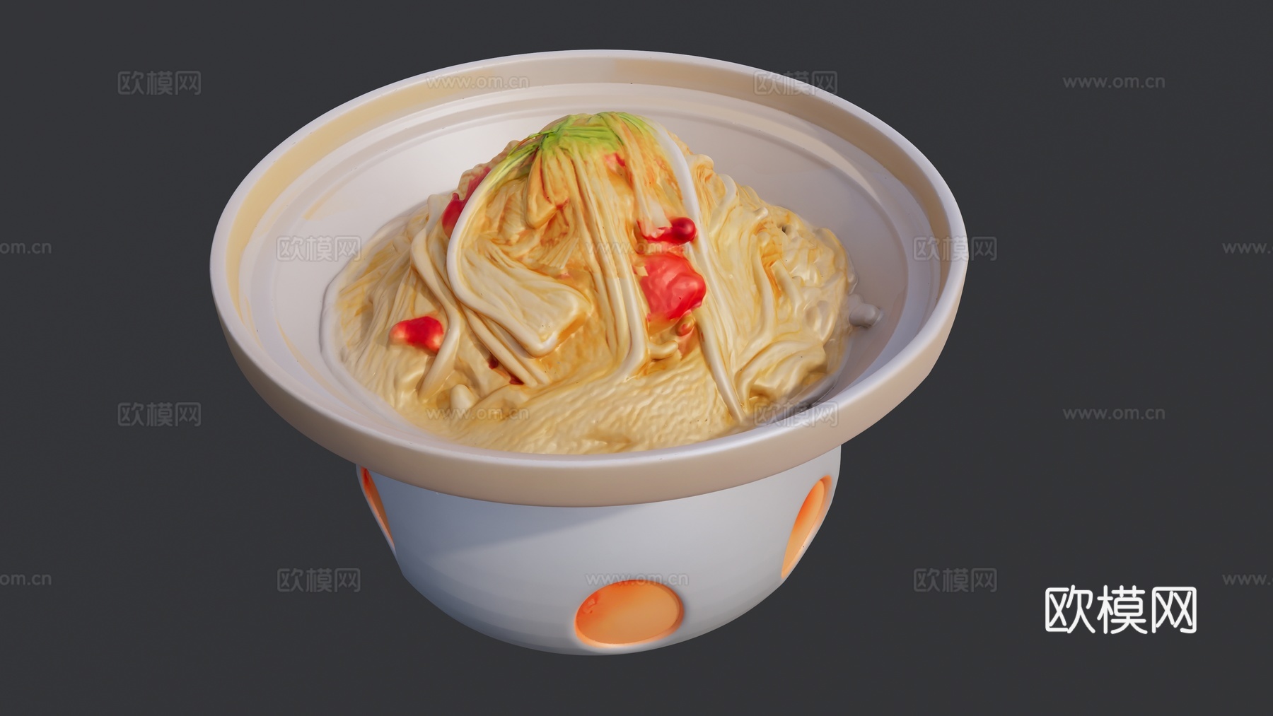 白菜酒精灯锅su模型