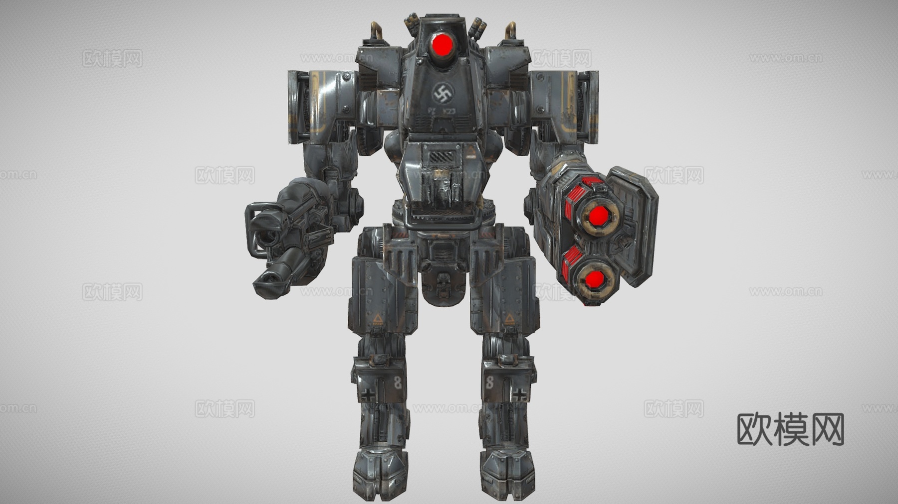 科技感战斗机器人 机甲 武器 战斗装甲su模型su模型