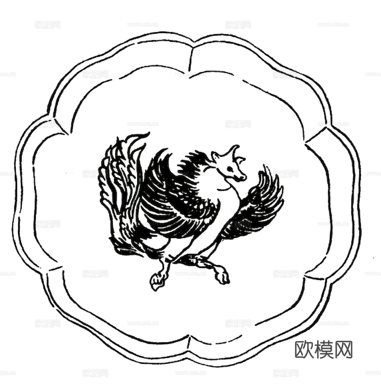 黑白凹凸 高光遮罩 通道 花纹纹理 装饰线条 纹理 墙绘图案下载