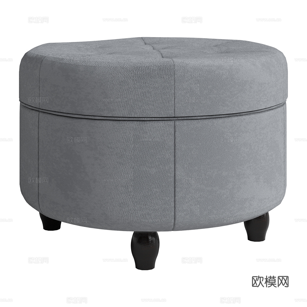 现代简约沙发凳子 沙发矮凳 圆形矮凳3d模型下载