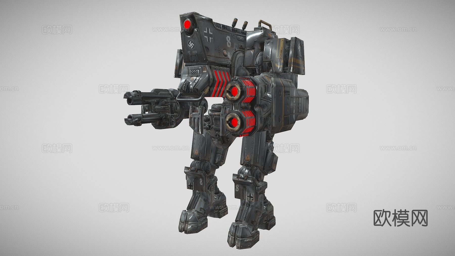科技感战斗机器人 机甲 武器 战斗装甲su模型su模型