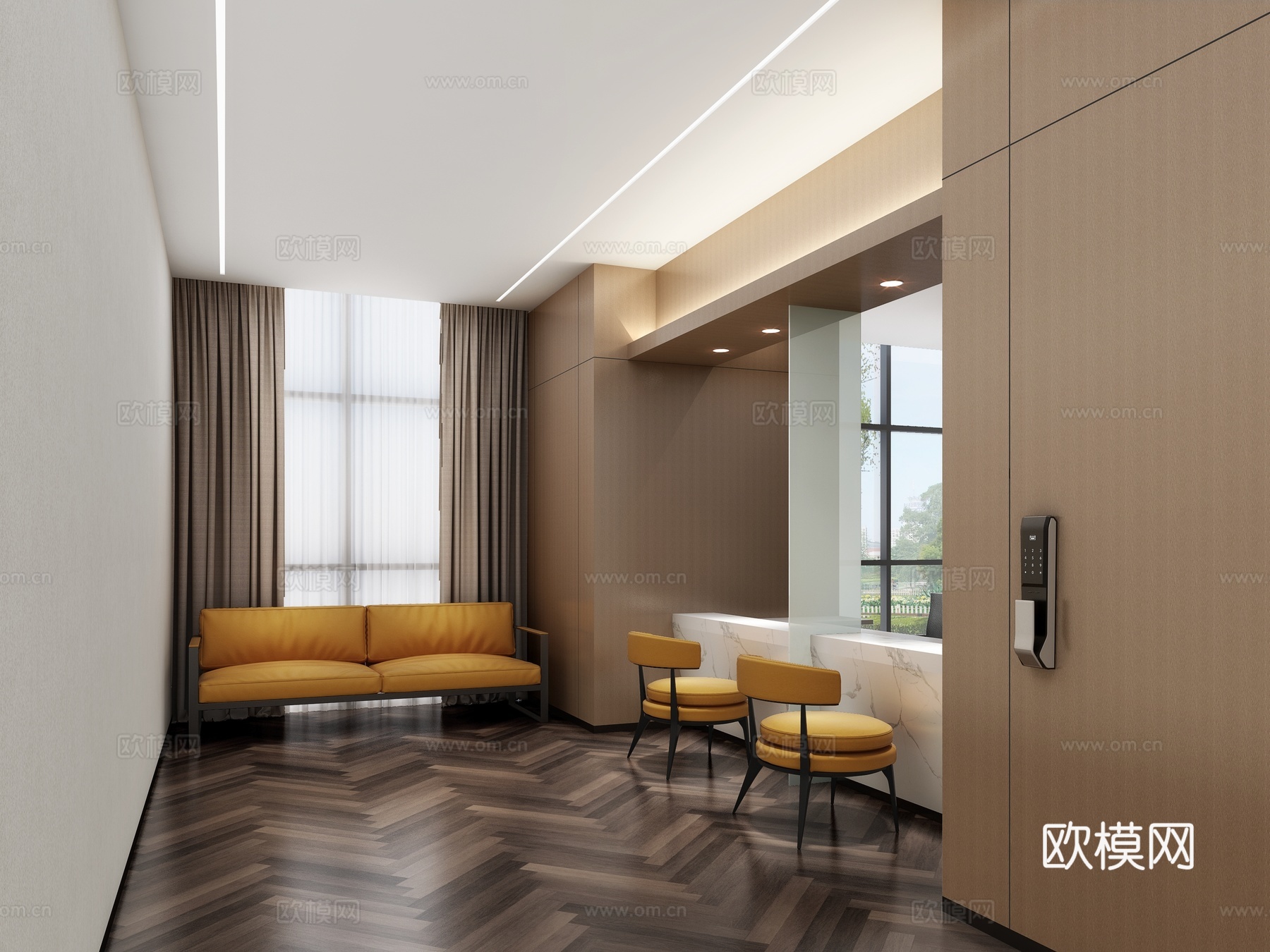 售楼处收银3d模型