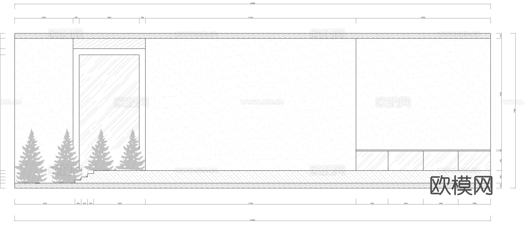 最新5套 咖啡厅 施工图合集cad施工图