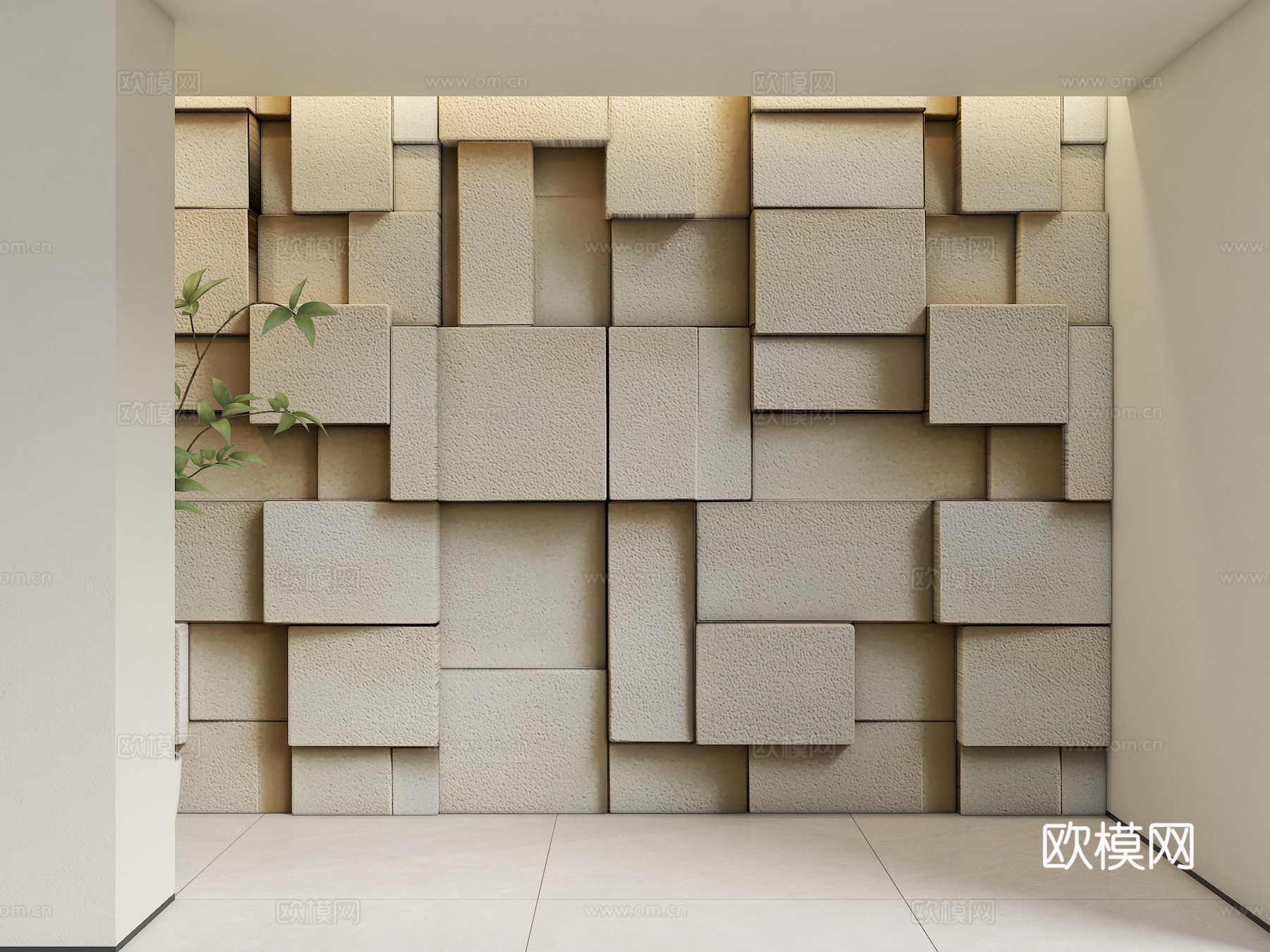 文化石 石材背景墙 文化石墙面 电视背景墙 岩石背景墙 玄关su模型