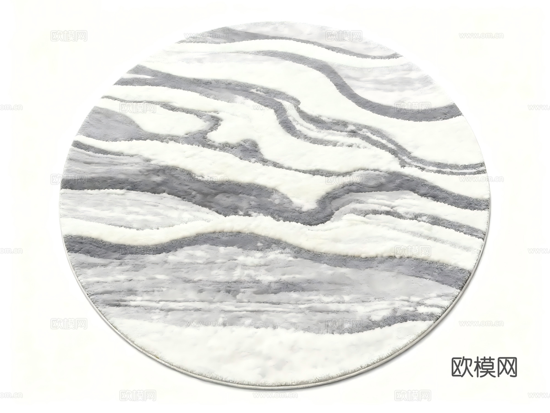 现代中式简约风 泼墨纹理白色地毯 山水画地毯 现代抽象地毯