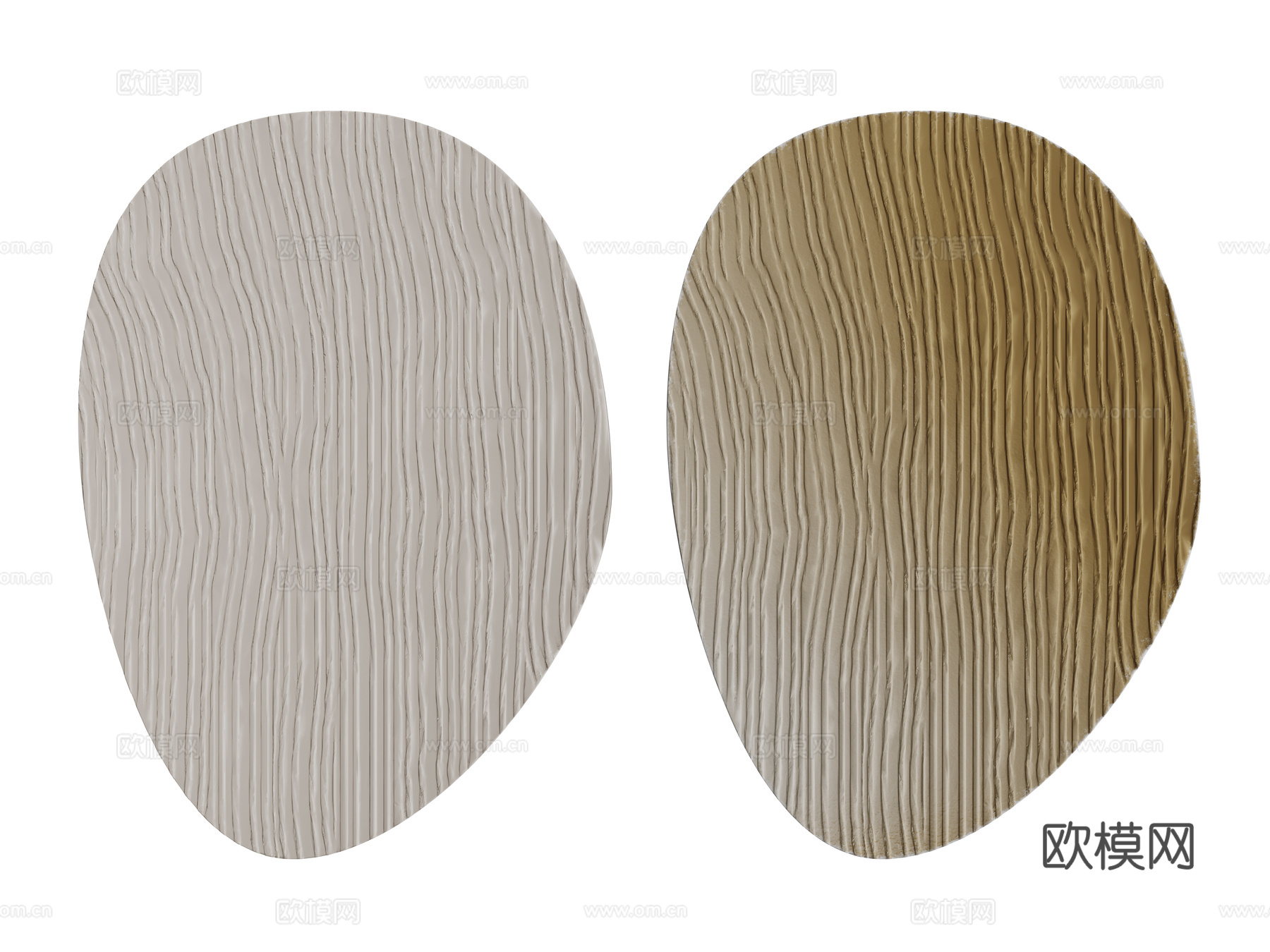 现代墙饰 装饰挂件 条纹墙饰su模型