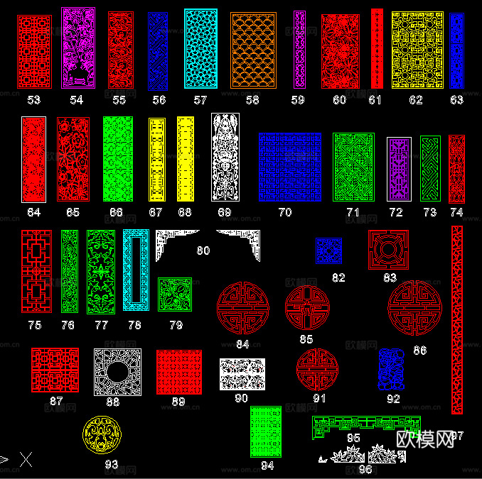 室内设计平立面图大全cad施工图