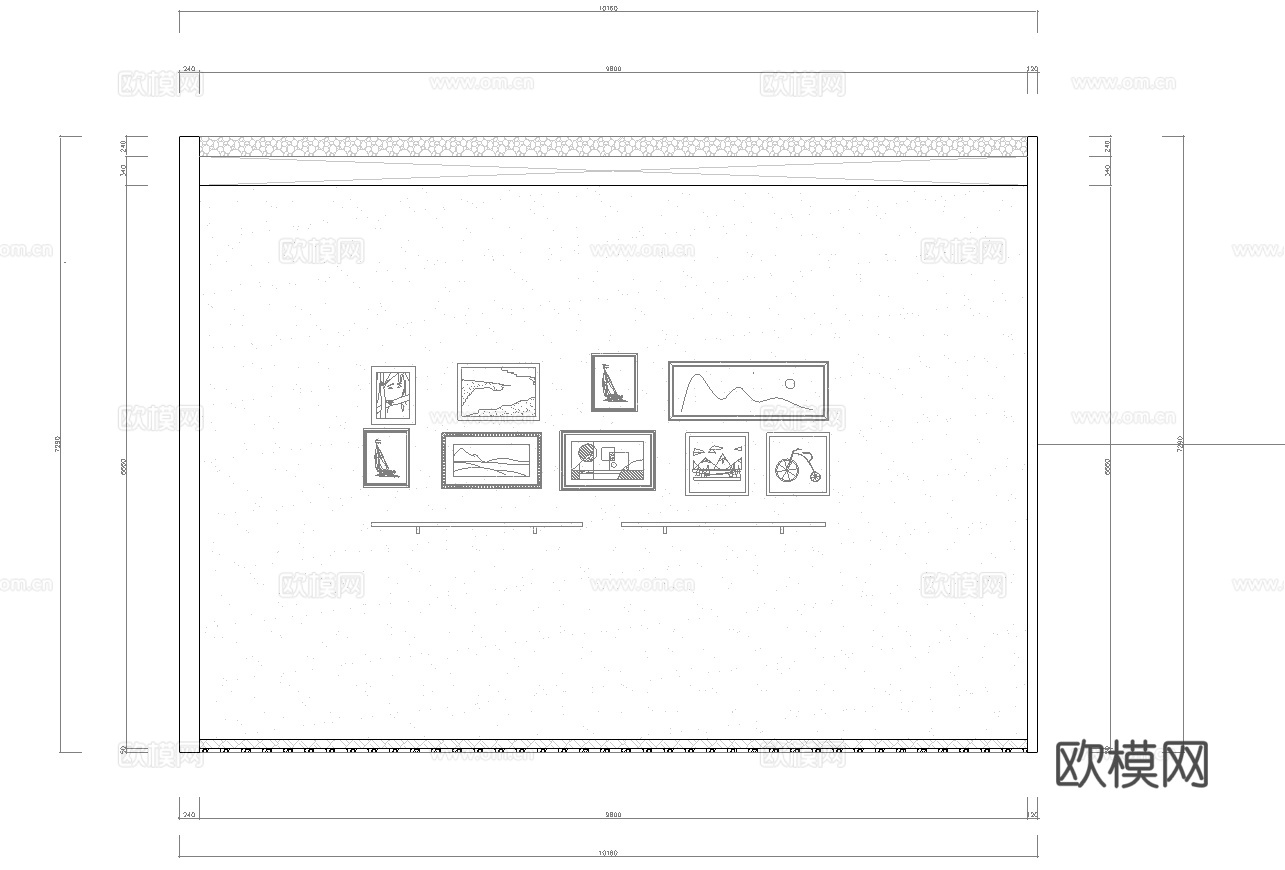 最新5套 咖啡厅 施工图合集cad施工图