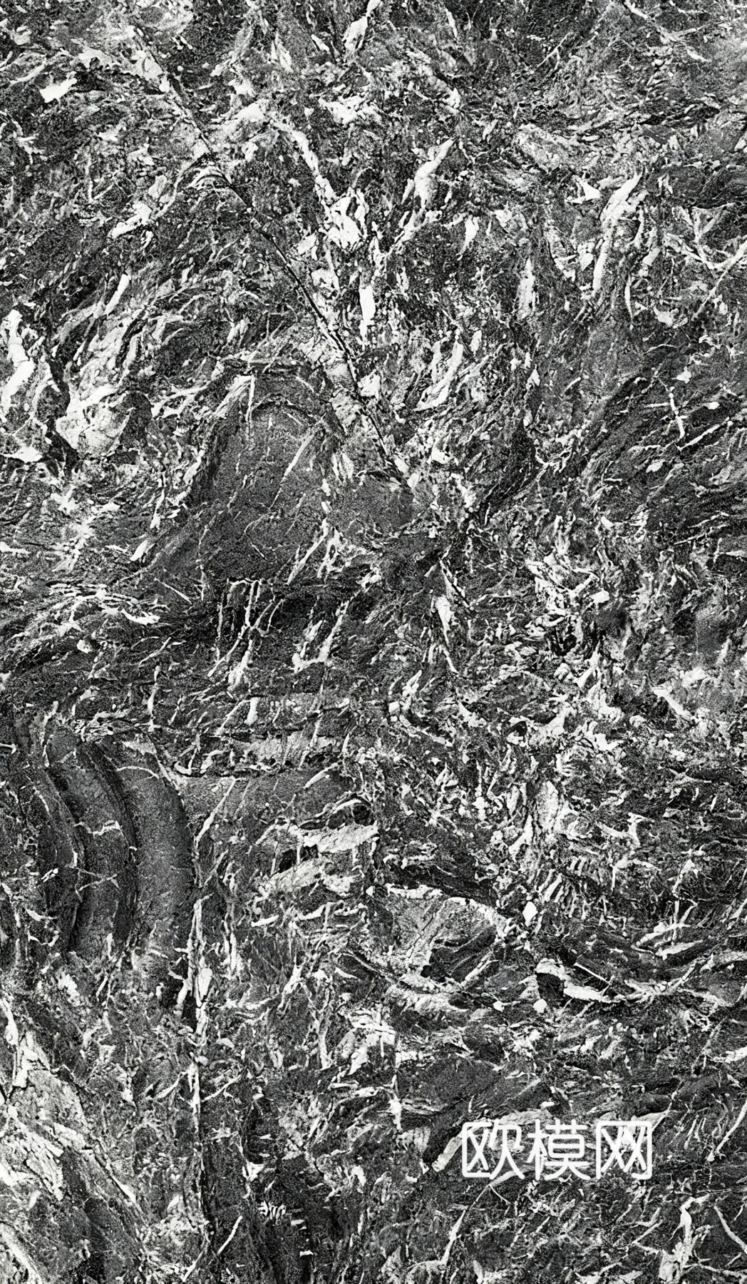 中式 现代轻奢 深灰色大理石 深色大理石