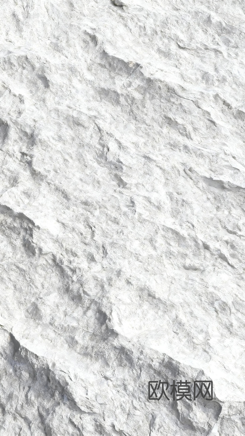 日式 中式 白色岩石 白色PU岩石 白色石头下载