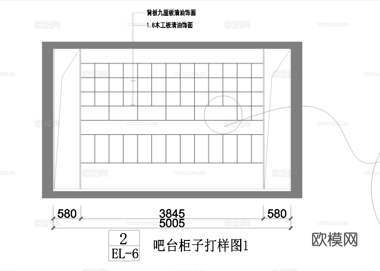最新6套 咖啡厅 施工图合集cad施工图