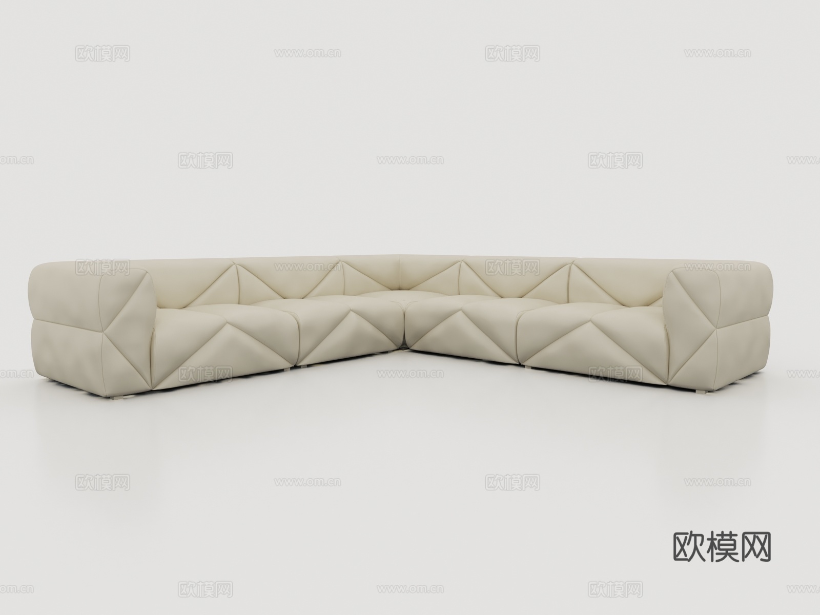 Malerba Sofa Stay 转角沙发 多人沙发3d模型下载（渲染图2）