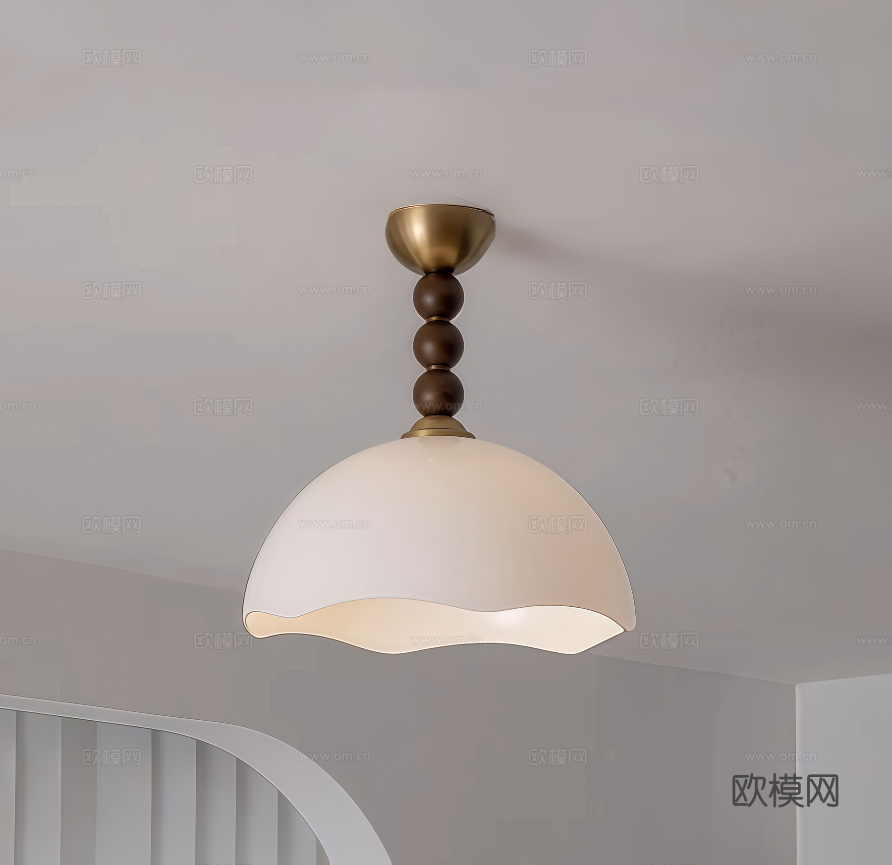 中古吸顶灯 装饰灯su模型