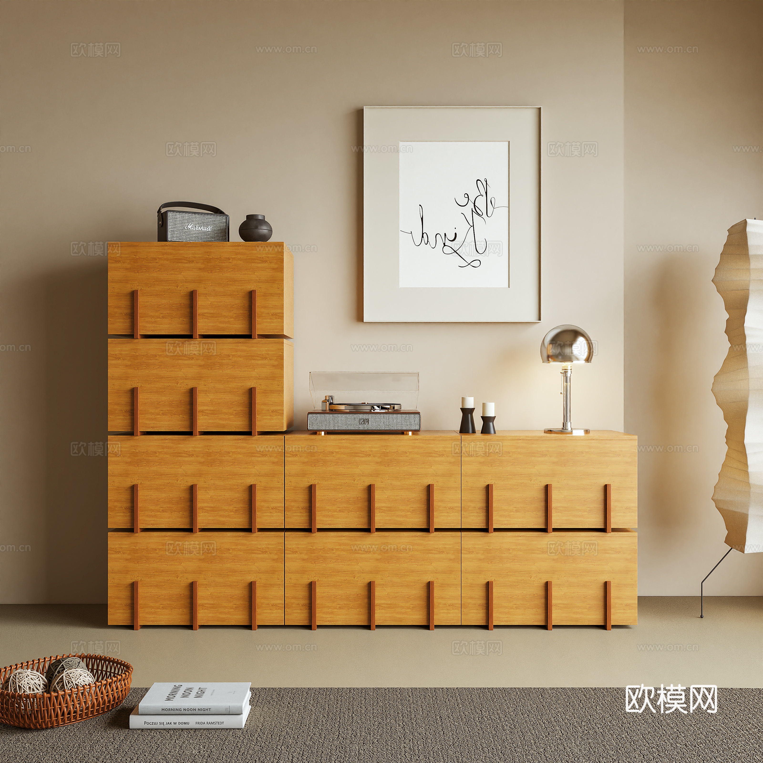 电视柜 储物柜 玄关柜 组合柜 模块柜 边柜3d模型下载