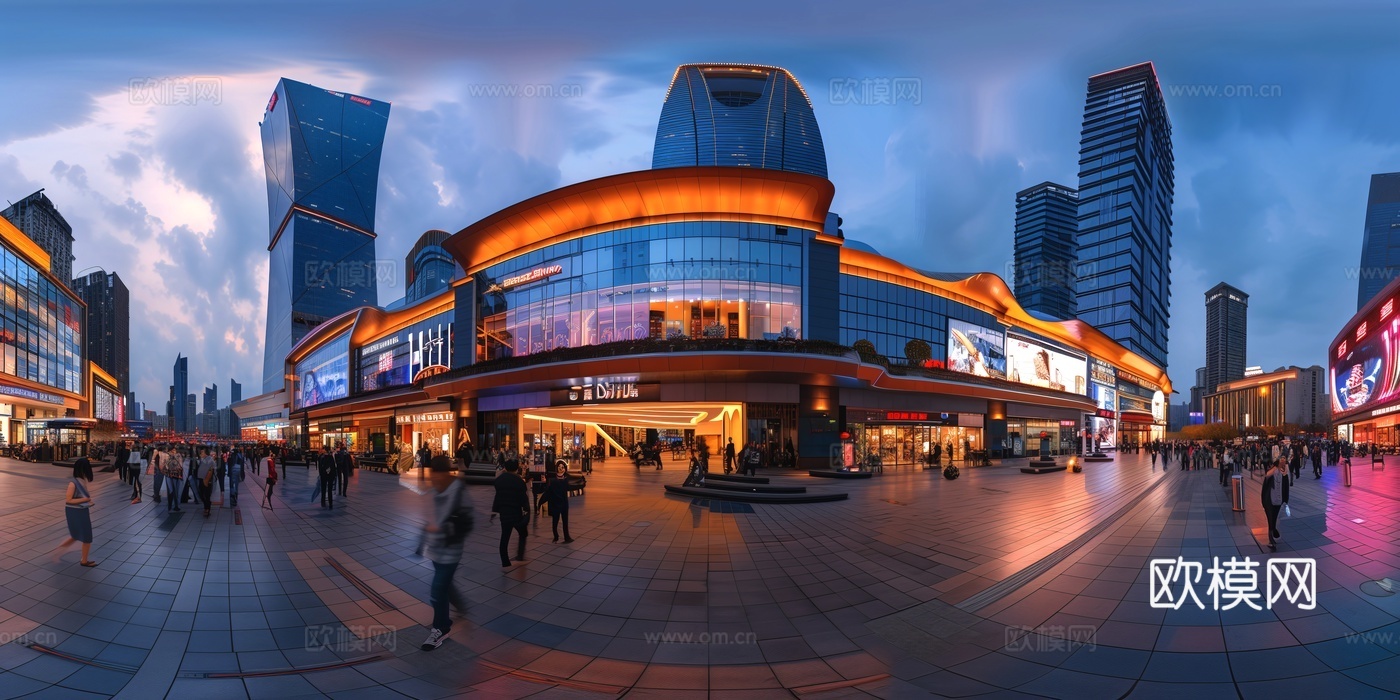 商业街 商场 街道外景