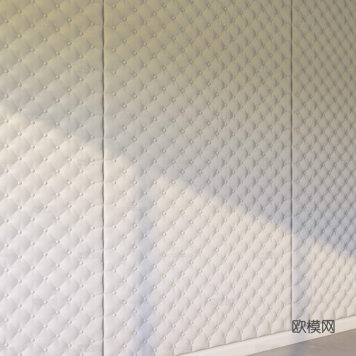 简欧软包 软包 背景墙3d模型