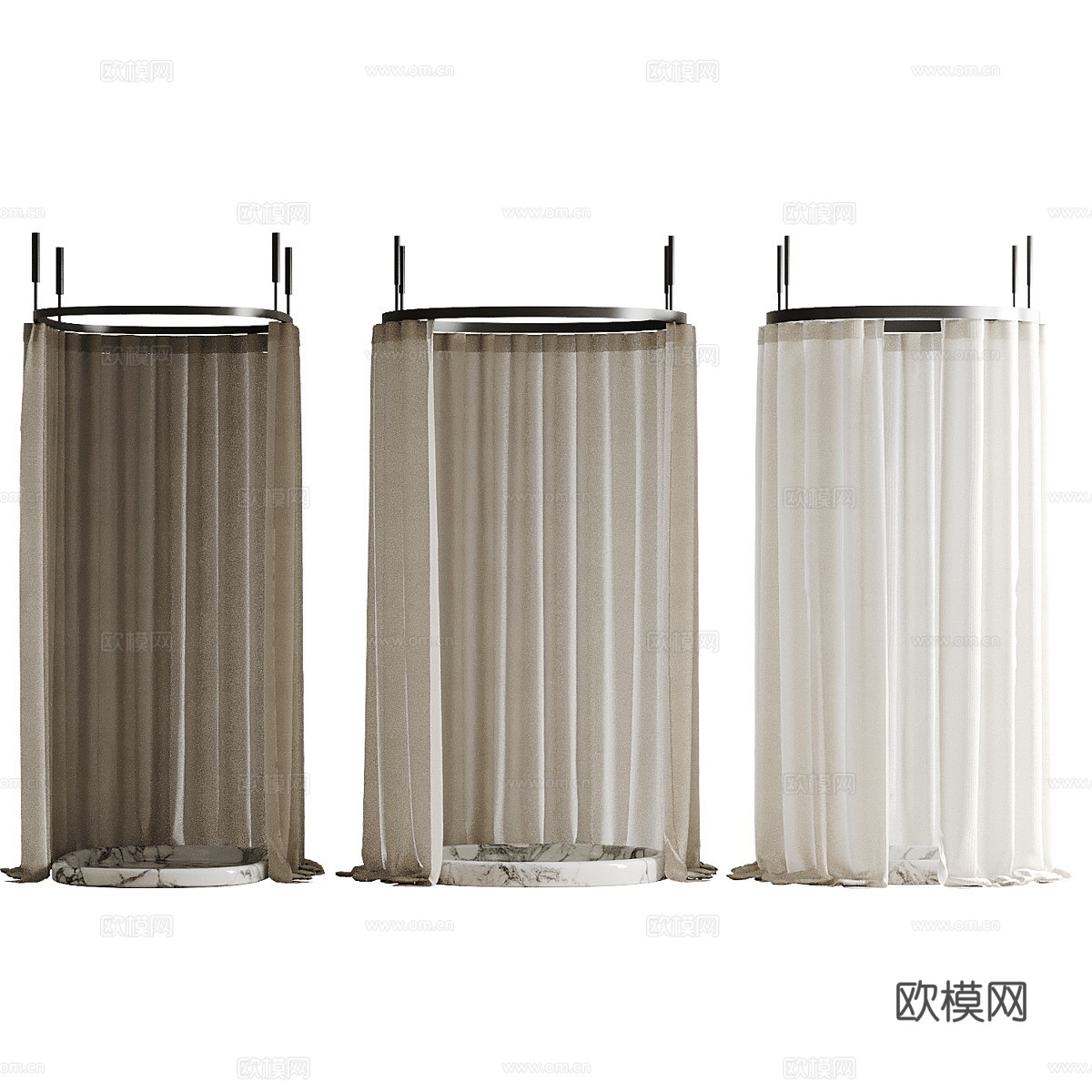 现代极简 Salvatori BALNEA 淋浴房3d模型下载（渲染图2）