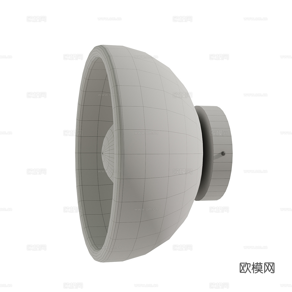 新中式侘寂 Mound 圆形陶制壁灯3d模型下载（渲染图3）