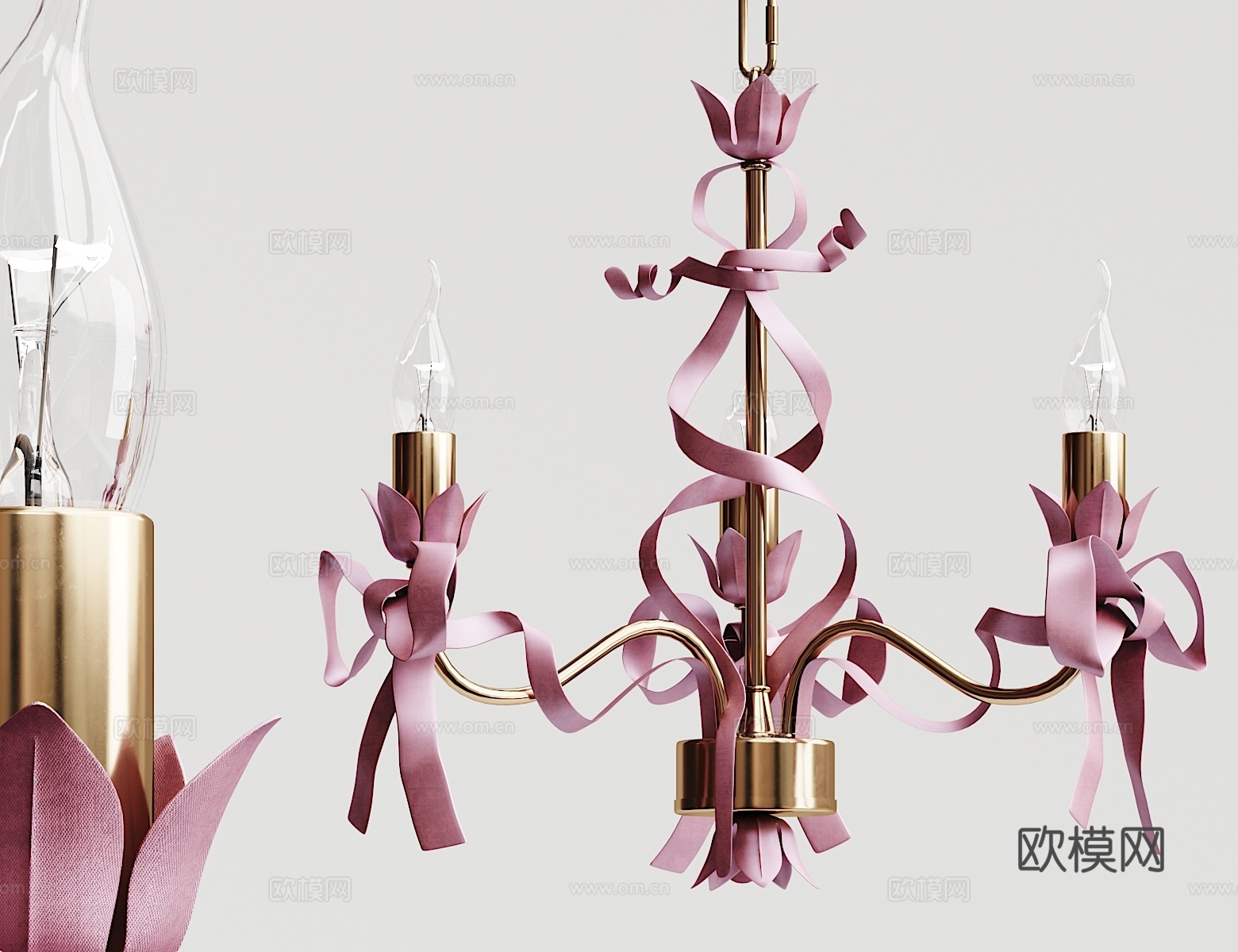 简欧欧式 婚礼吊灯3d模型