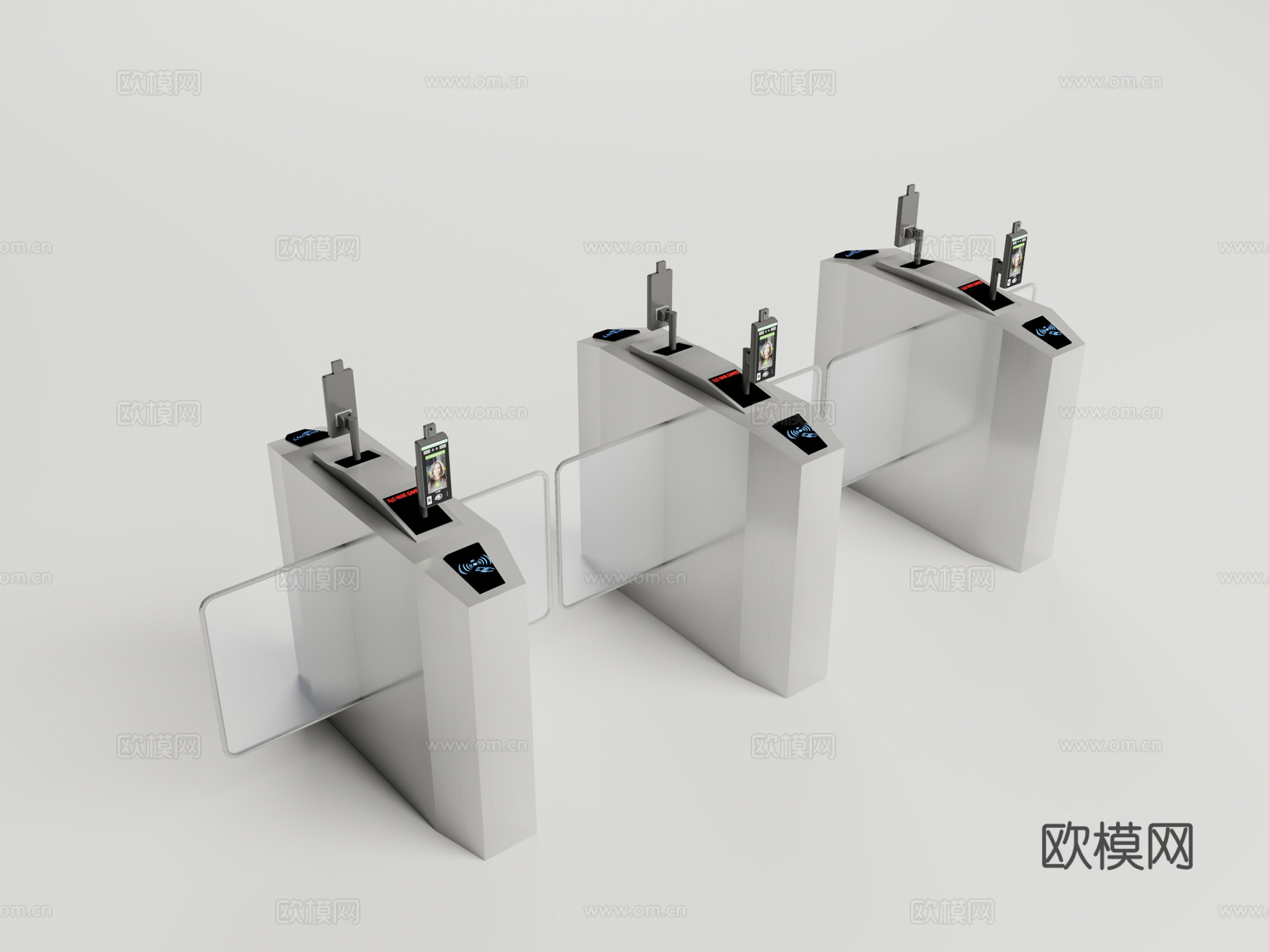 智能人脸识别闸机 门禁系统su模型