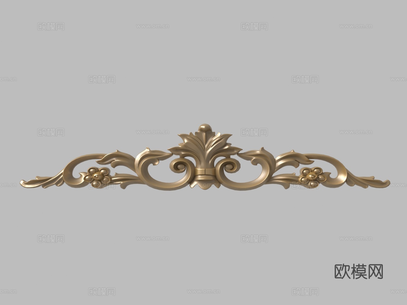 欧式构件雕花角花3d模型下载