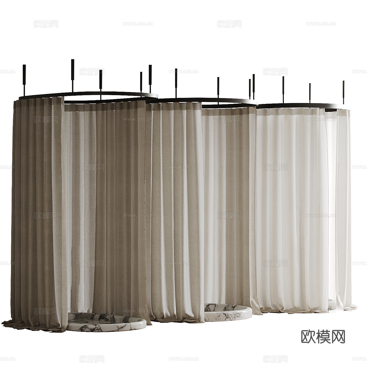 现代极简 Salvatori BALNEA 淋浴房3d模型下载（渲染图3）