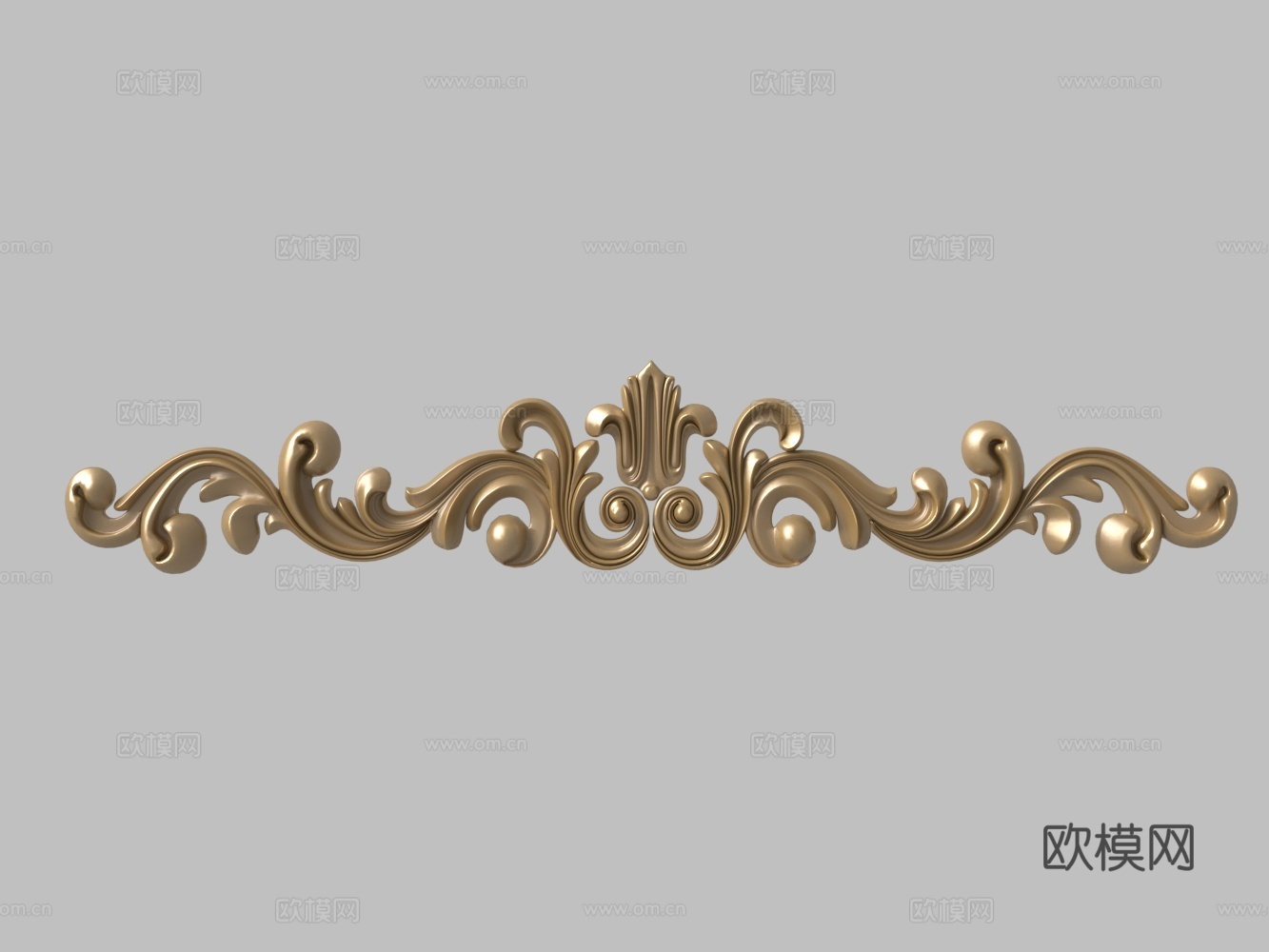 欧式构件雕花角花3d模型下载