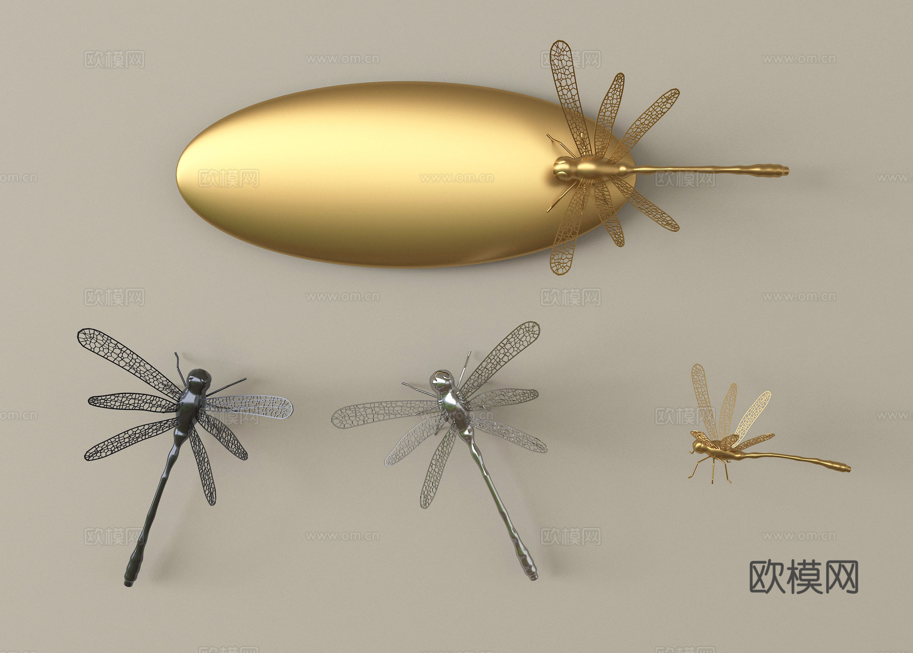 现代装饰摆件 艺术摆件su模型