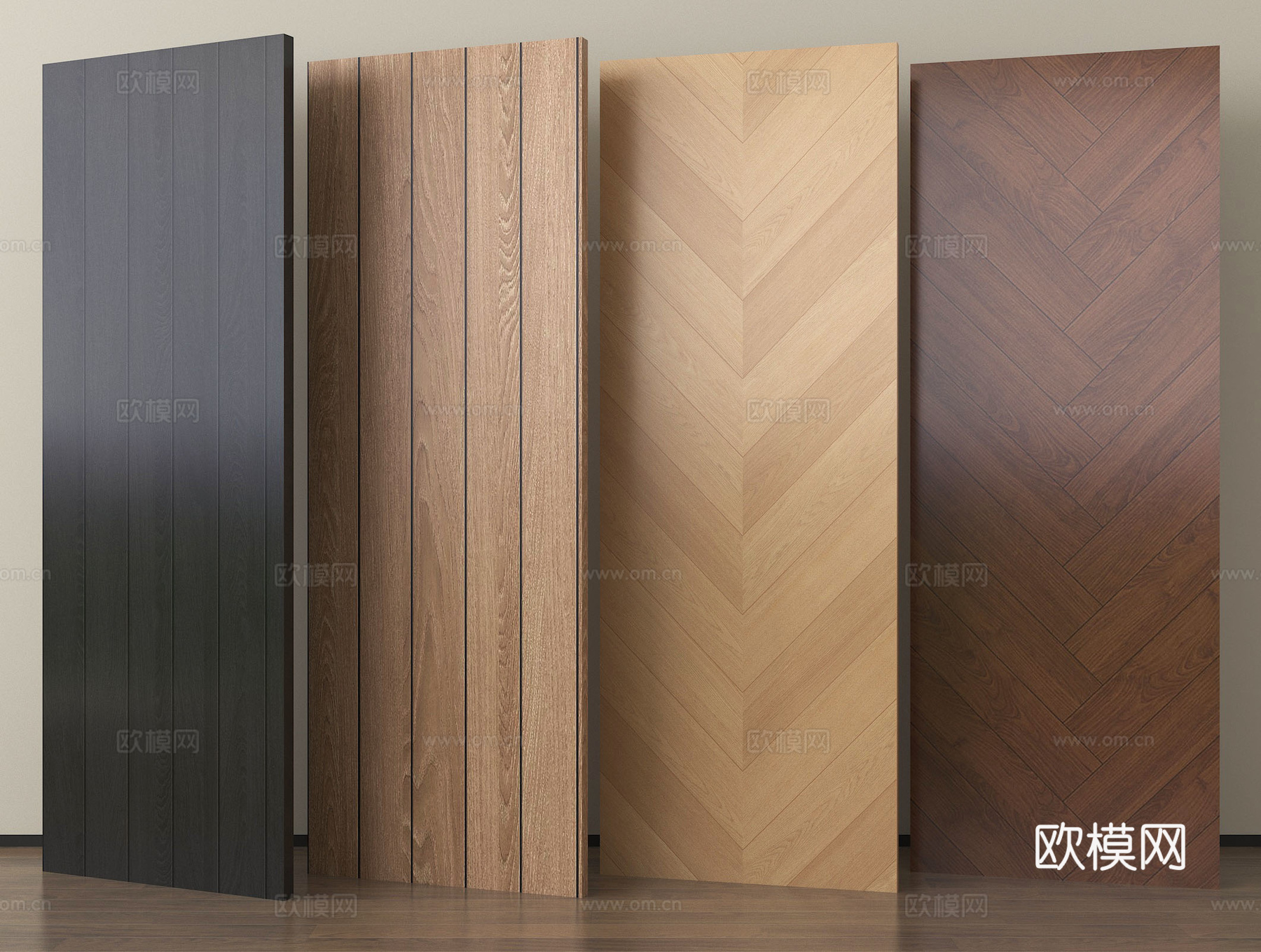 现代地板木地板 人字拼地板 拼花木地板 防腐木地板su模型