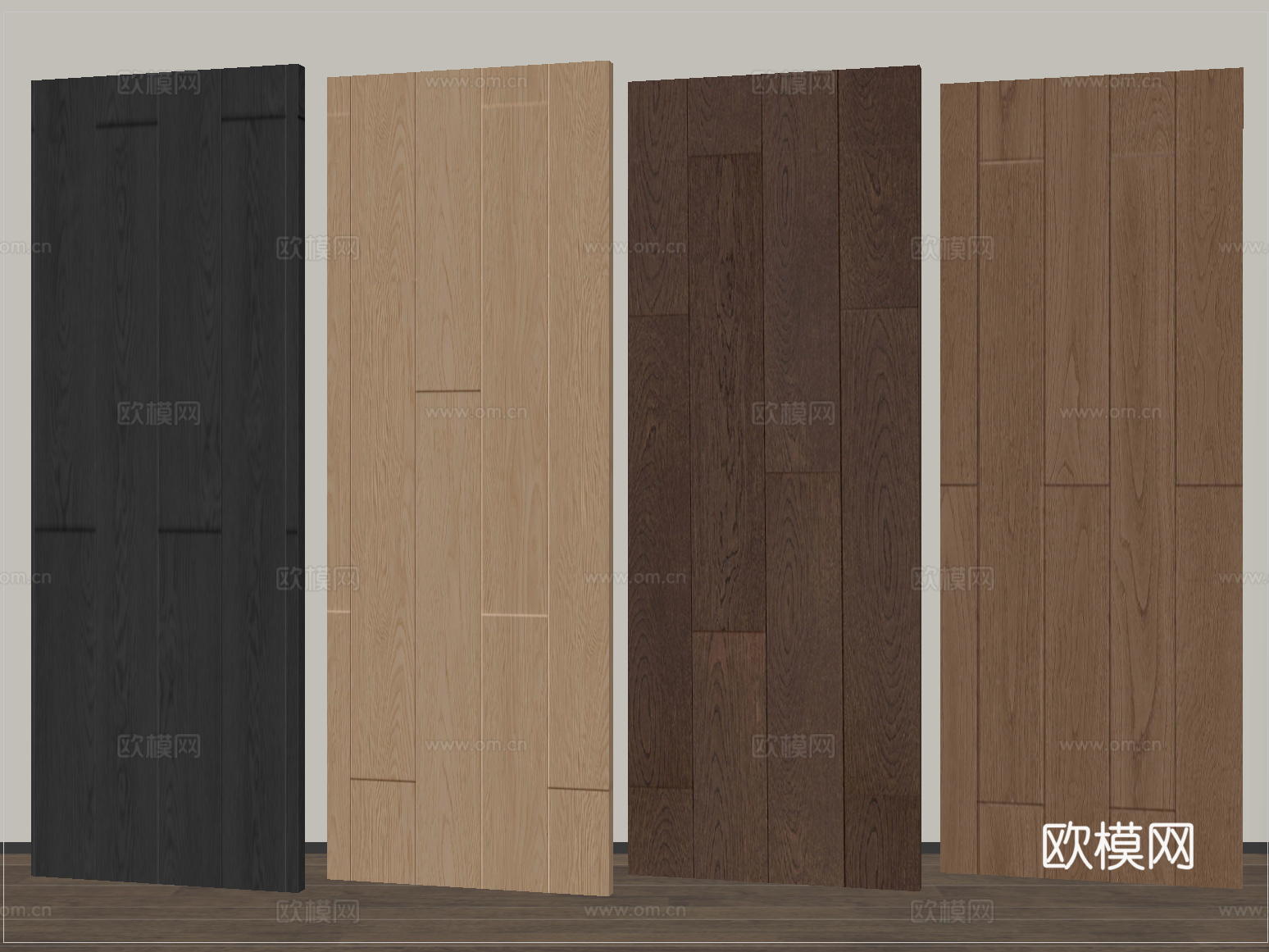 现代木地板 直纹木地板 拼花木地板su模型