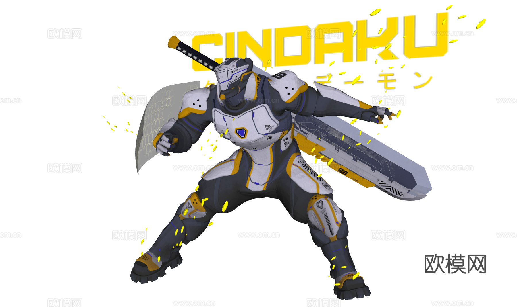 科技感武器装甲 战斗机器人 战斗装甲 动漫人物su模型