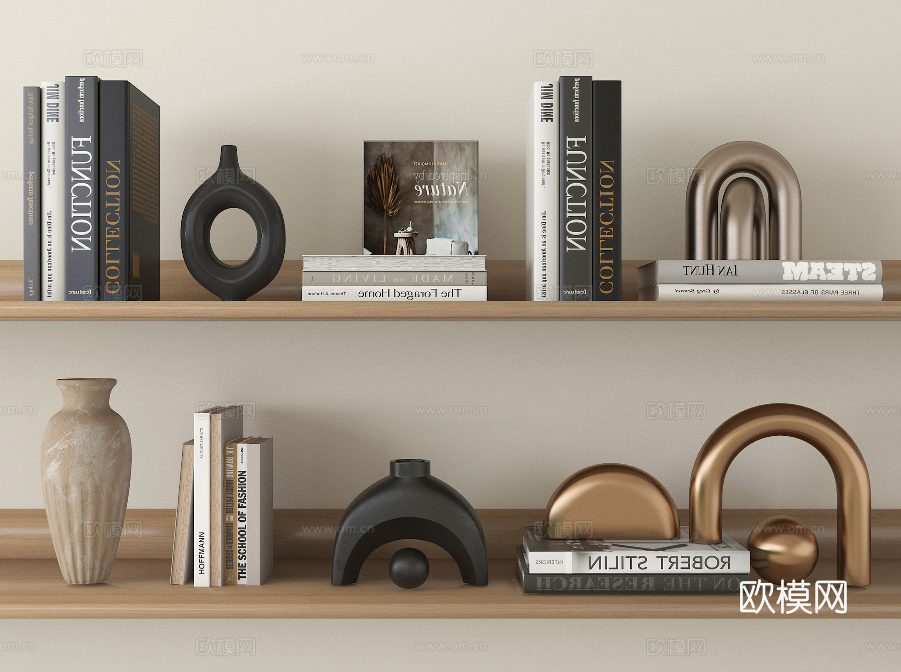 现代装饰品摆件 书籍摆件su模型su模型