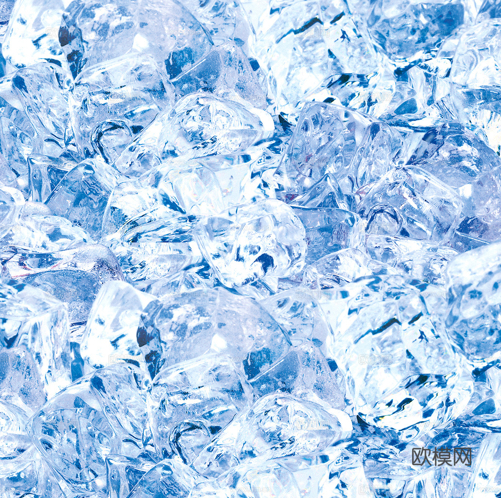 冰面 冰块 冰纹理冰雪 冰冻地面雪地冰霜 冰花冰纹玻璃 冰晶