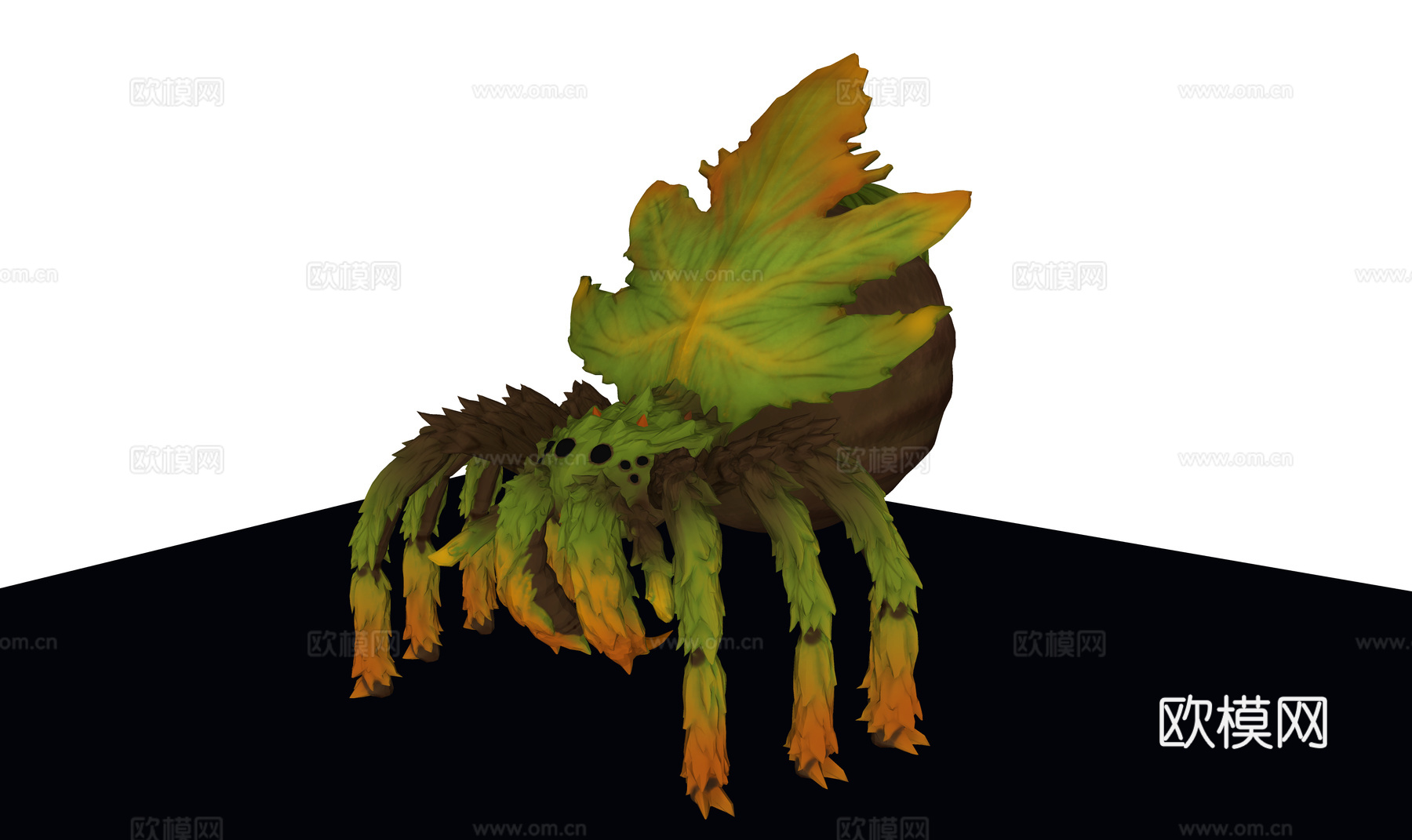 现代爬行动物 蜘蛛su模型