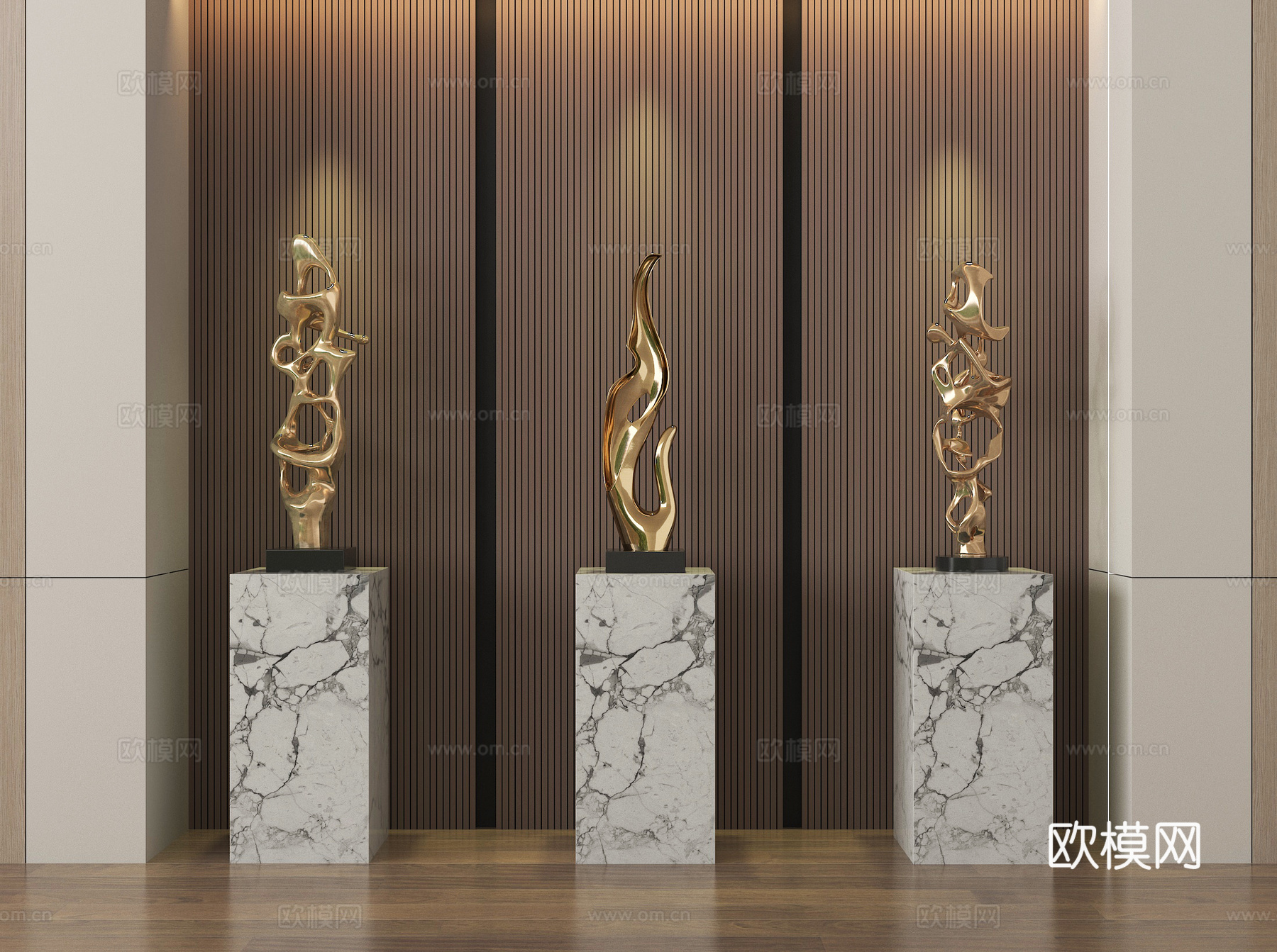 现代雕塑摆件 抽象雕塑3d模型下载