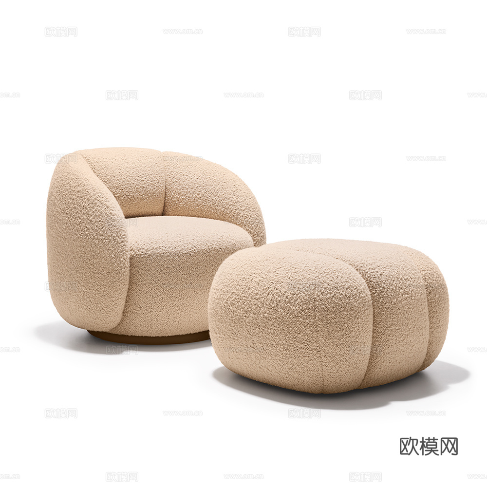 Twils现代休闲椅su模型